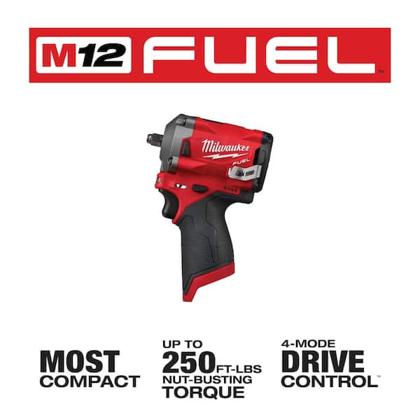 M12 FUEL 12-Volt Lithium-Ion Brushless Cordless Hammer Drill and Impact Driver Combo Kit (2-Tool) with Impact Wrench
