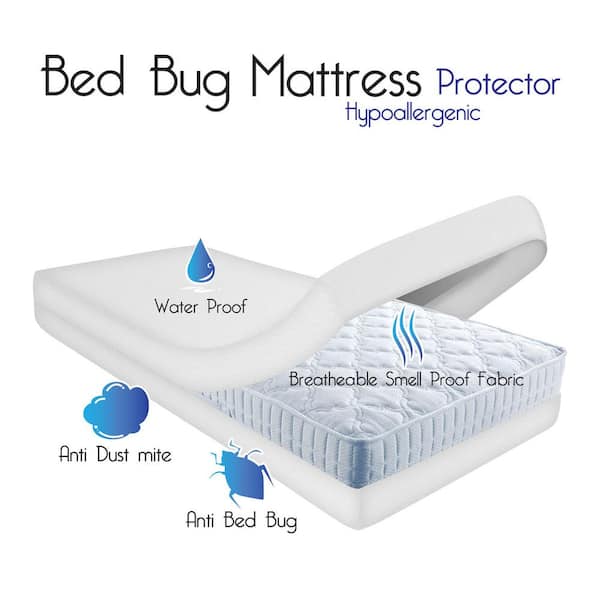 Cotton Dust, Mite and Bed Bug Full Mattress Protector