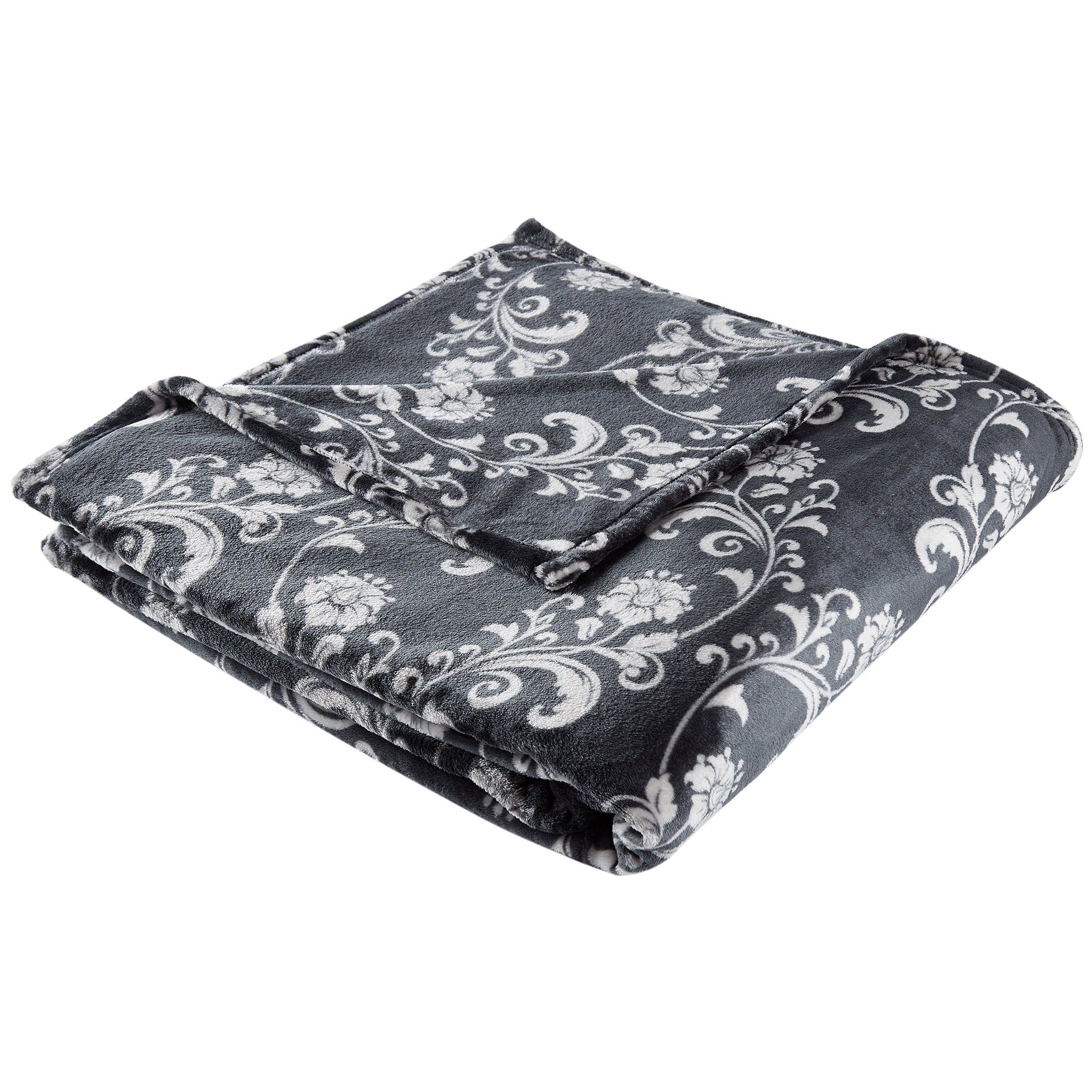 SoftLux Printed Luxury Velvet Plush Fleece Blanket, Full/Queen, 90