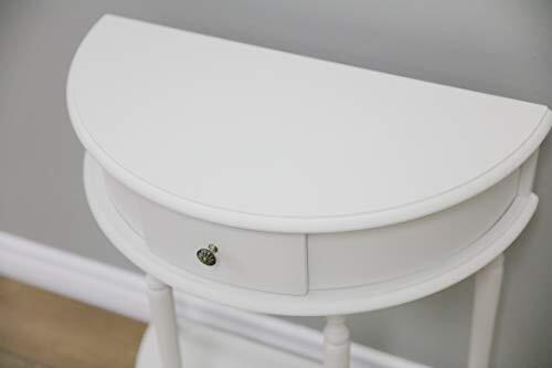Table, White, 14 in x 25.81 in x 9.18 in