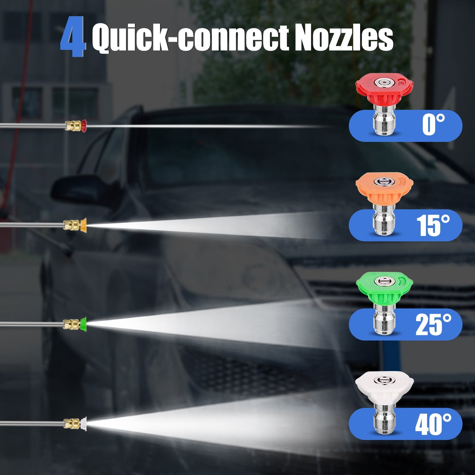 SUGIFT Electric Pressure Washer, 14.5-Amp, Pressure Select Technology, 3300 PSI Max, 2 GPM Max
