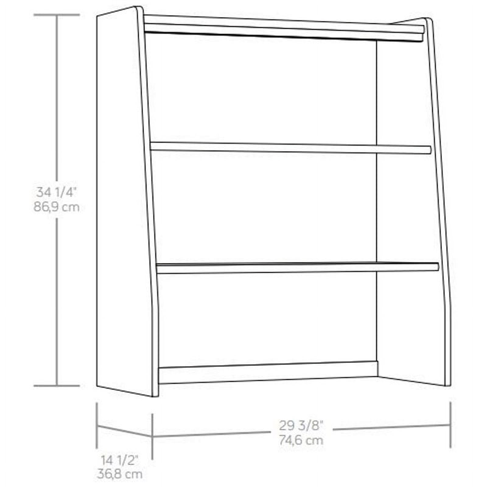 Home Square 2-Piece Set with Lateral File Cabinet & Library Hutch in Jet Acacia
