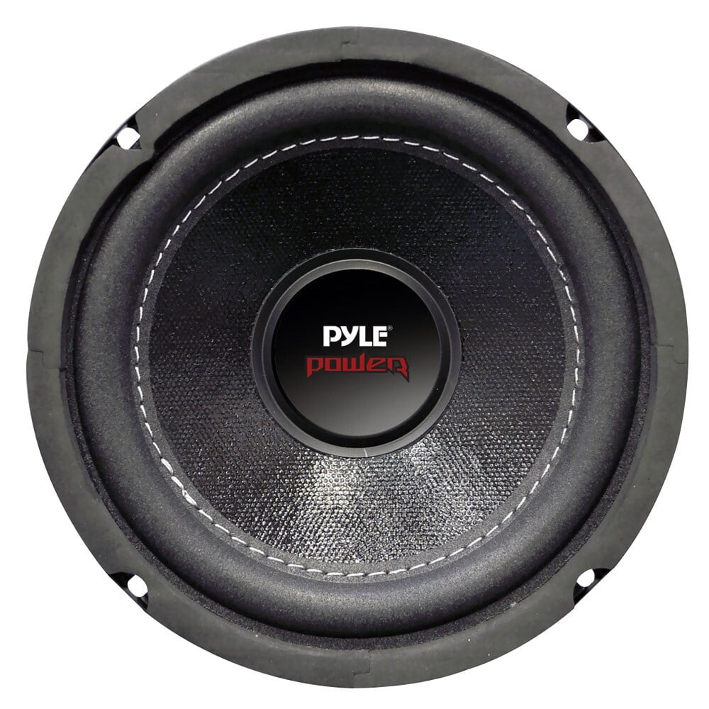 Pyle PLPW6D 6In 600W Dual 4 Ohm Car Audio Stereo Speaker Subwoofer, Black