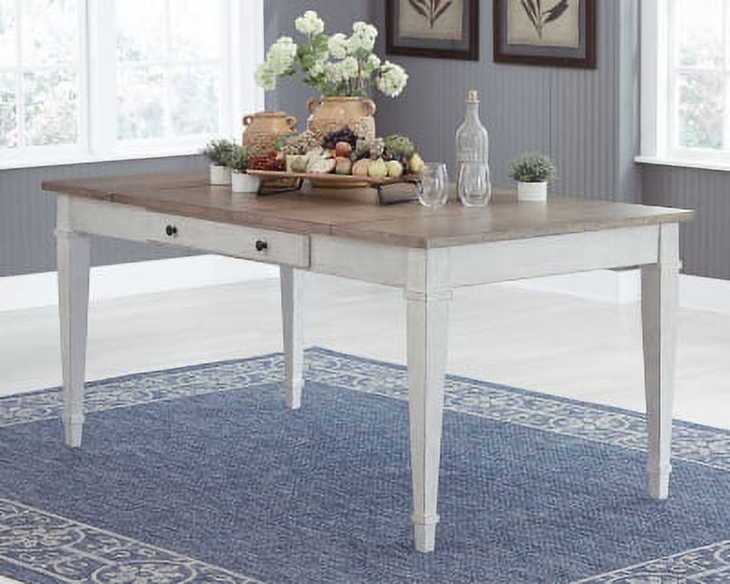Signature Design by Ashley Casual Skempton Dining Table White/Light Brown