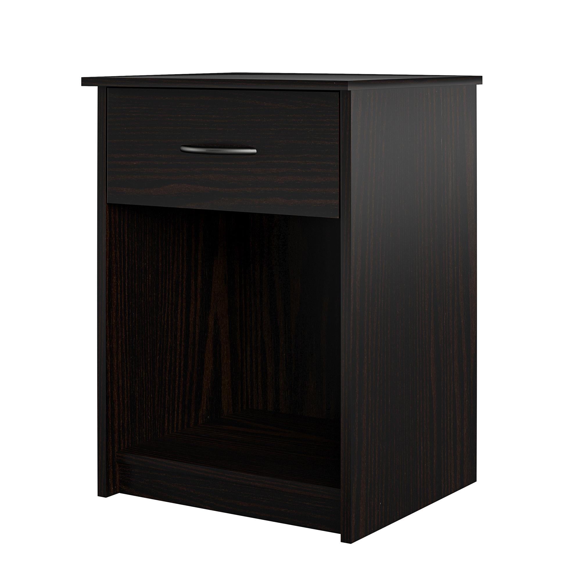 Mainstays Classic Nightstand with Drawer, Espresso