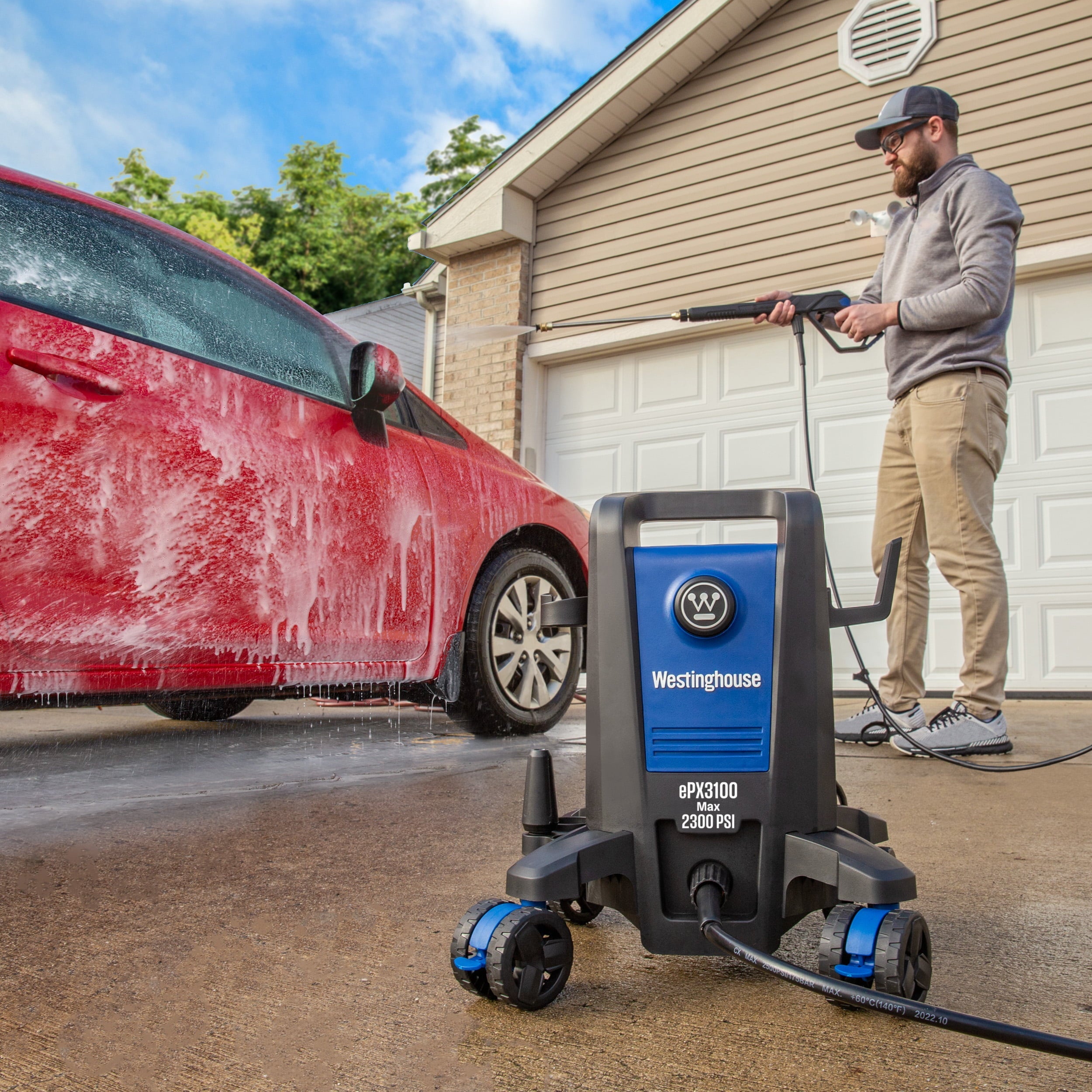 Westinghouse 2300 Max PSI Electric Pressure Washer, 1.76-GPM, Soap Tank, 5 Nozzles
