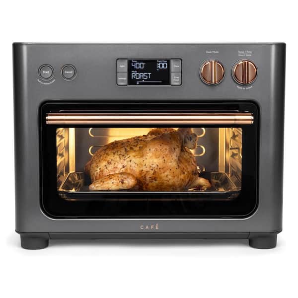 1,800 W Matte Black Toaster Oven with 14 modes incl Air Fry, Bake, Broil, Roast, Toast, and Slow Cook, Wi-fi connected