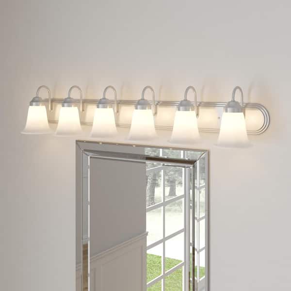 Homestead 6-Light Brushed Nickel Wall Vanity Light