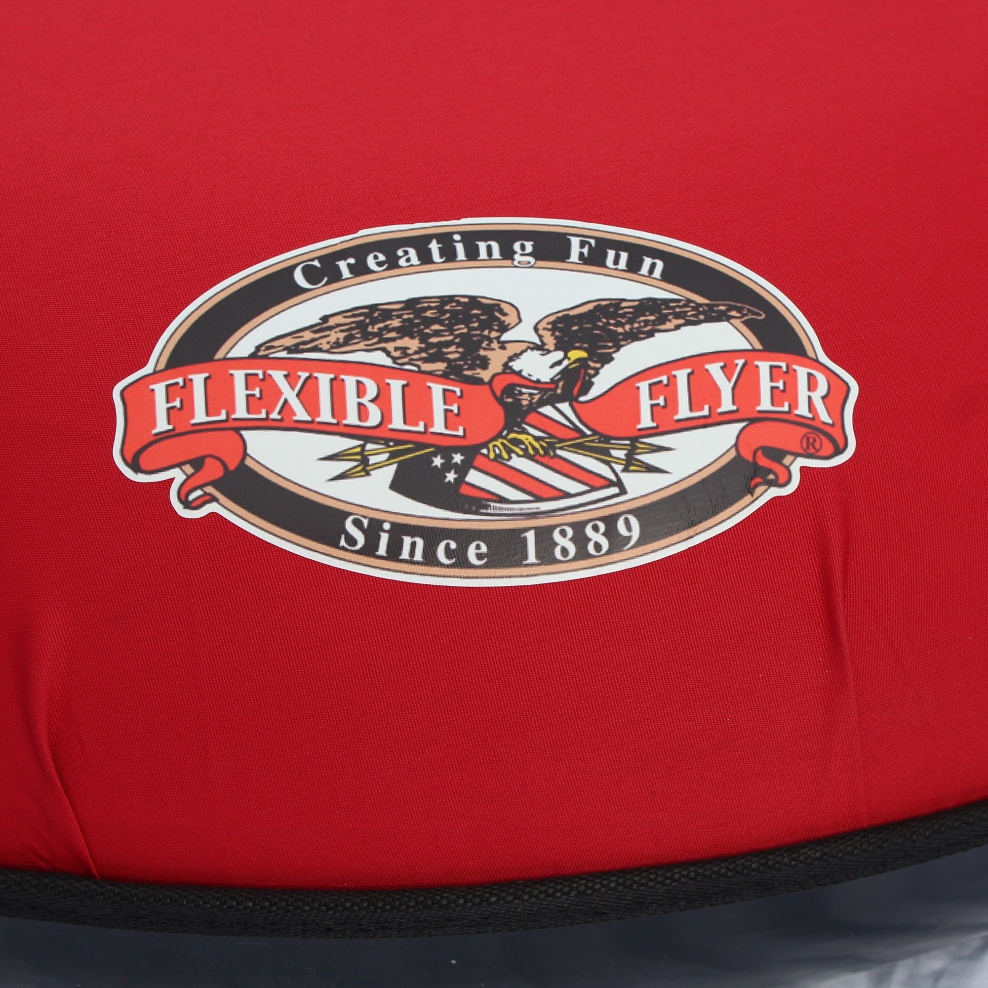 Flexible Flyer Heavy-Duty Snow Tube. Hard Plastic Bottom Inflatable Sled