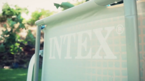 Intex 28201EH 10' x 30" Metal Frame Round Above Ground Swimming Pool with Pump