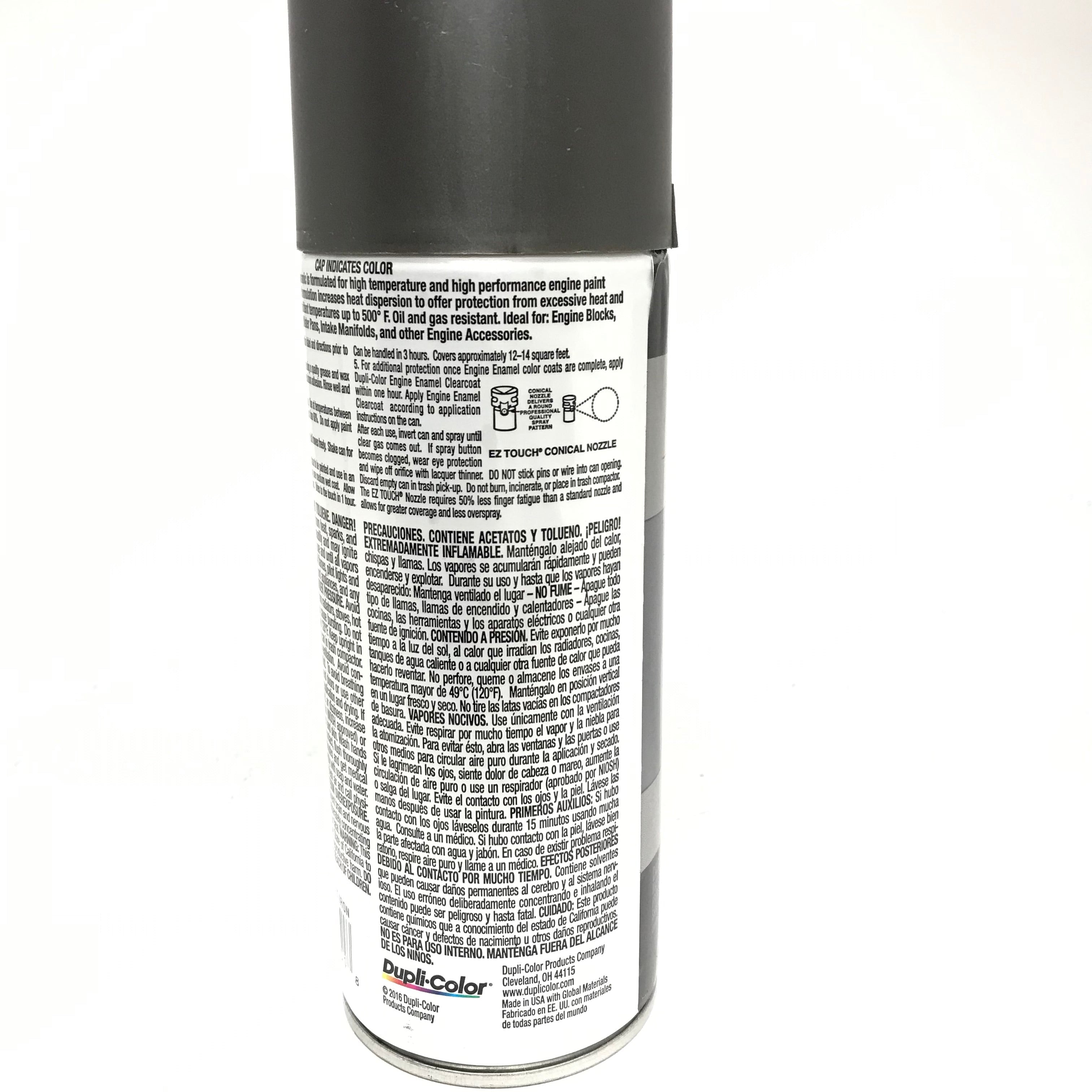 Duplicolor DE1651-6 Pack Engine Enamel with Ceramic Cast Coat Iron Color - 12 oz