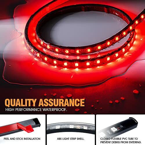 CAR UNDERGLOW LED LIGHT Neon with Remote Control RGB Strip Sound Active LUMENIX