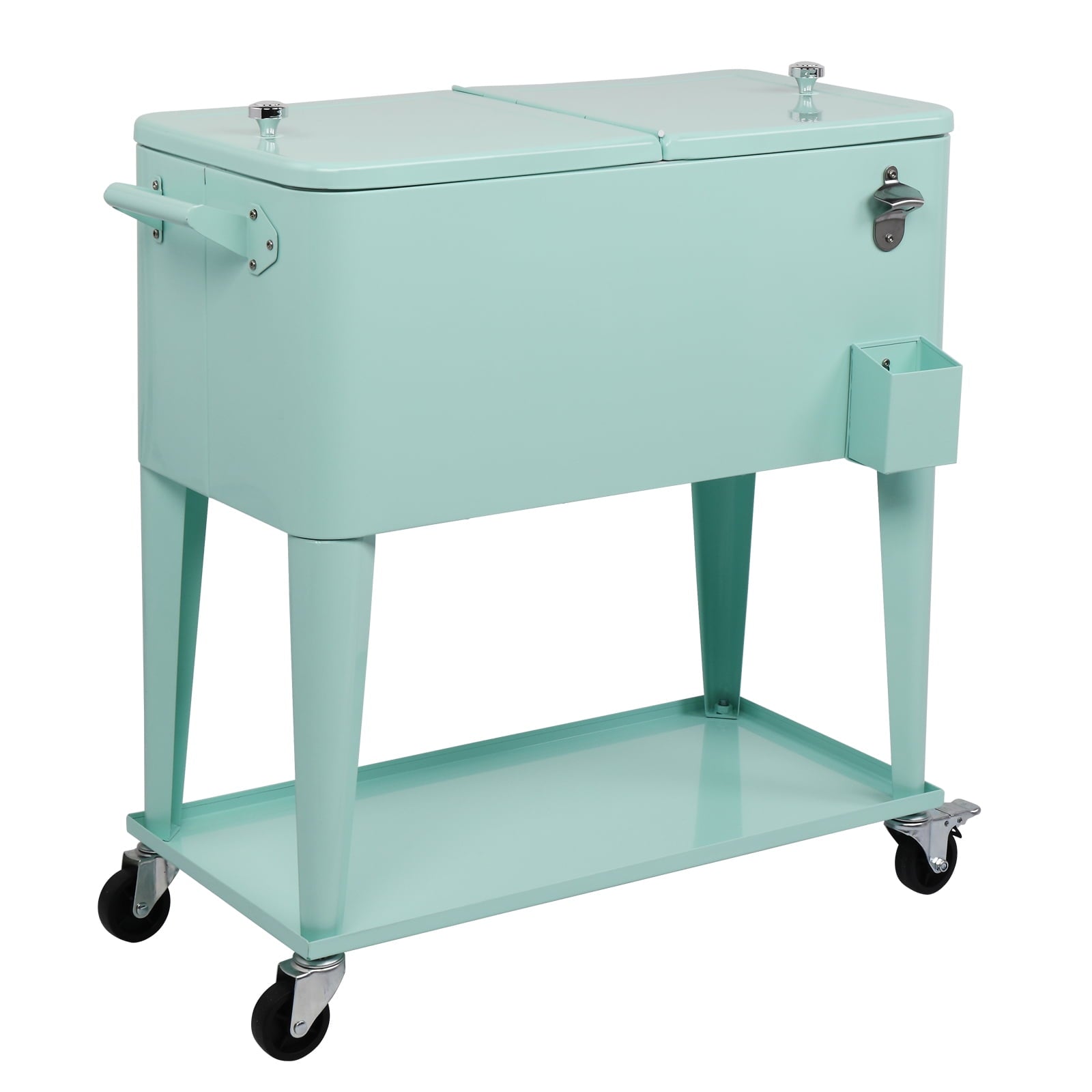 UBesGoo Patio Cooler Cart Keep Your Beverages Cold and Refreshing with this Convenient Rolling Cooler Cart,Rolling Cooler Cart