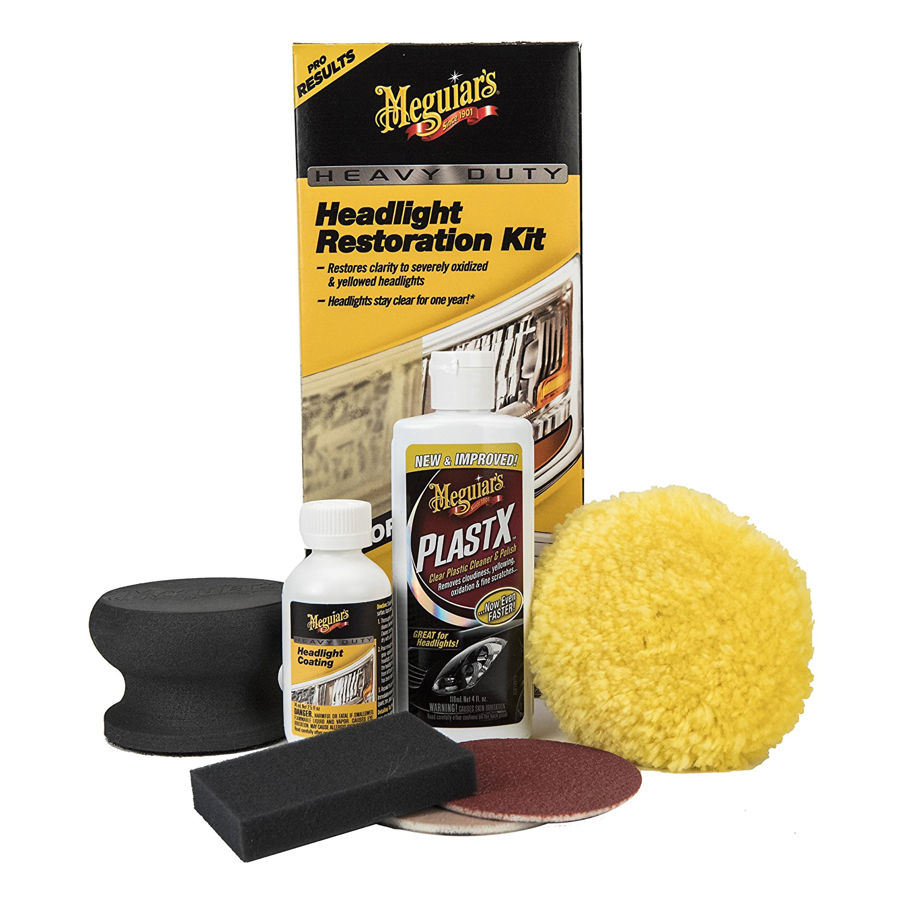 Meguiar's Heavy Duty Headlight Restoration Kit, G2980, 1 Pack