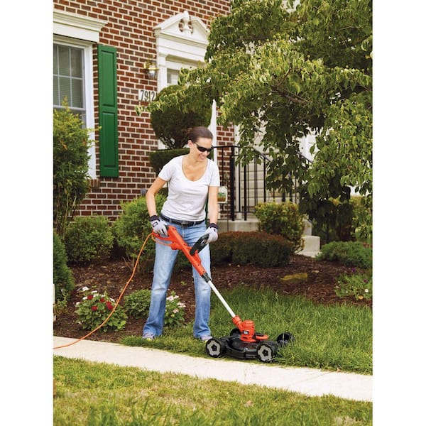 12 in. 6.5 AMP Corded Electric 3-in-1 String Trimmer & Lawn Edger with Lawn Mower Attachment