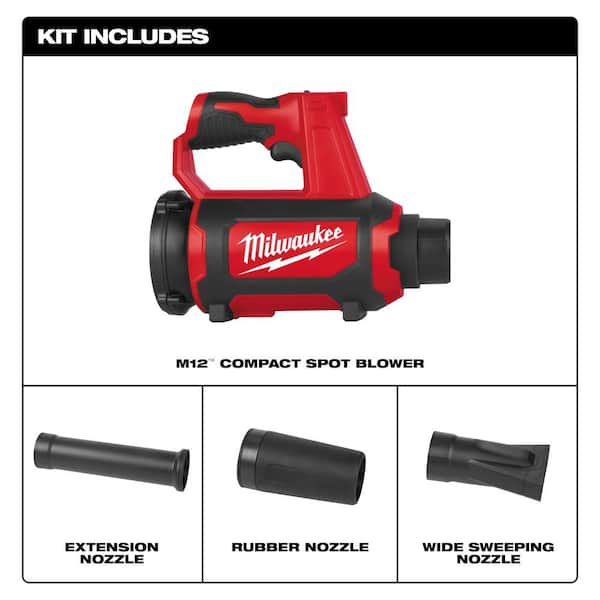 M12 12V Lithium-Ion Cordless Compact Spot Blower (Tool-Only)