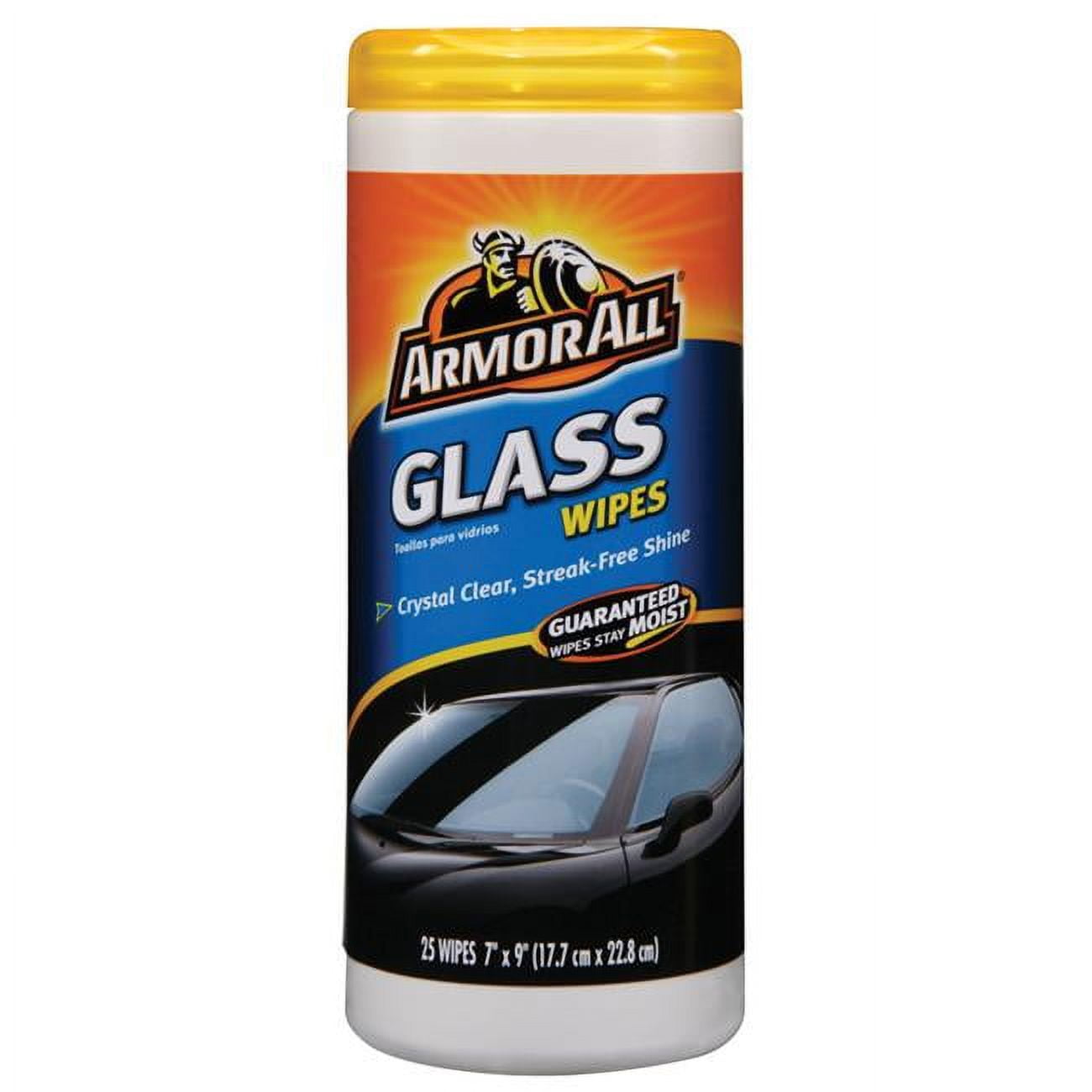 Armor All Glass Wipes, 30 ct, Car Cleaning, Auto Detailing