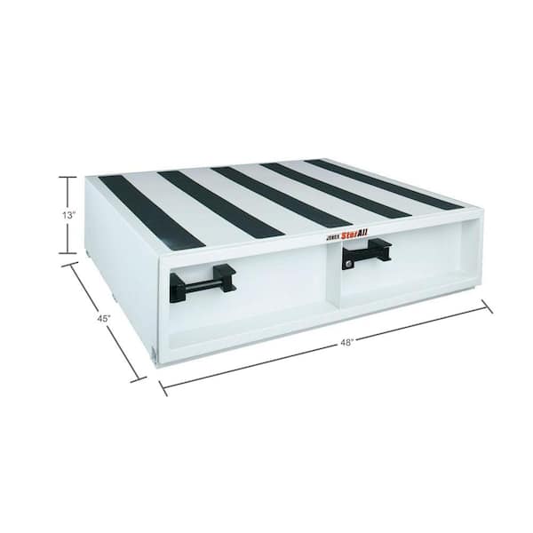 4-Compartment 48 in. W x 13 in. H x 48 in. L  StorAll® 9 Cu.Ft  Steel Drawer Unit with White Powder Coat