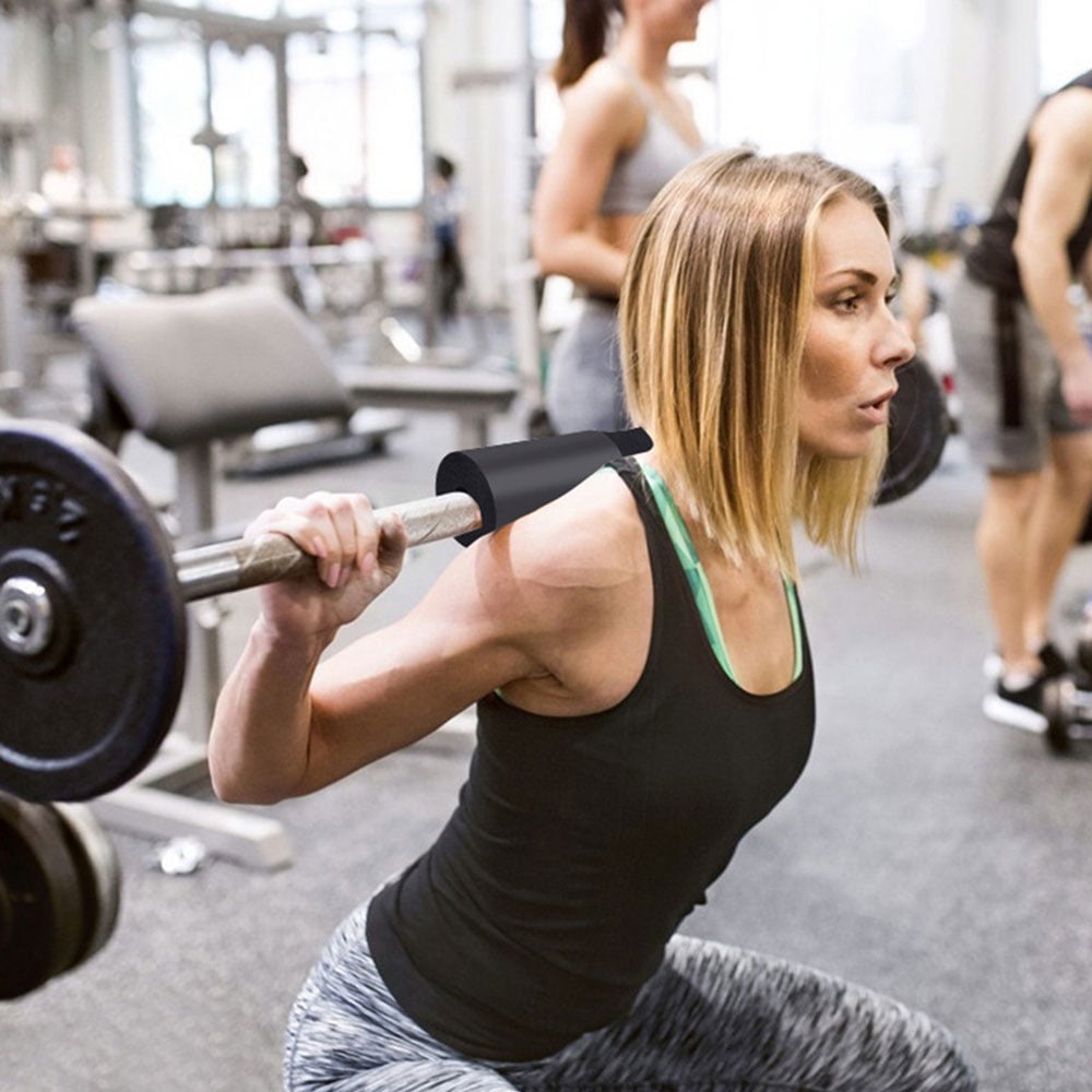 Barbell Protective Squat Bar Pad, Neck & Shoulder Protective Pads,Black