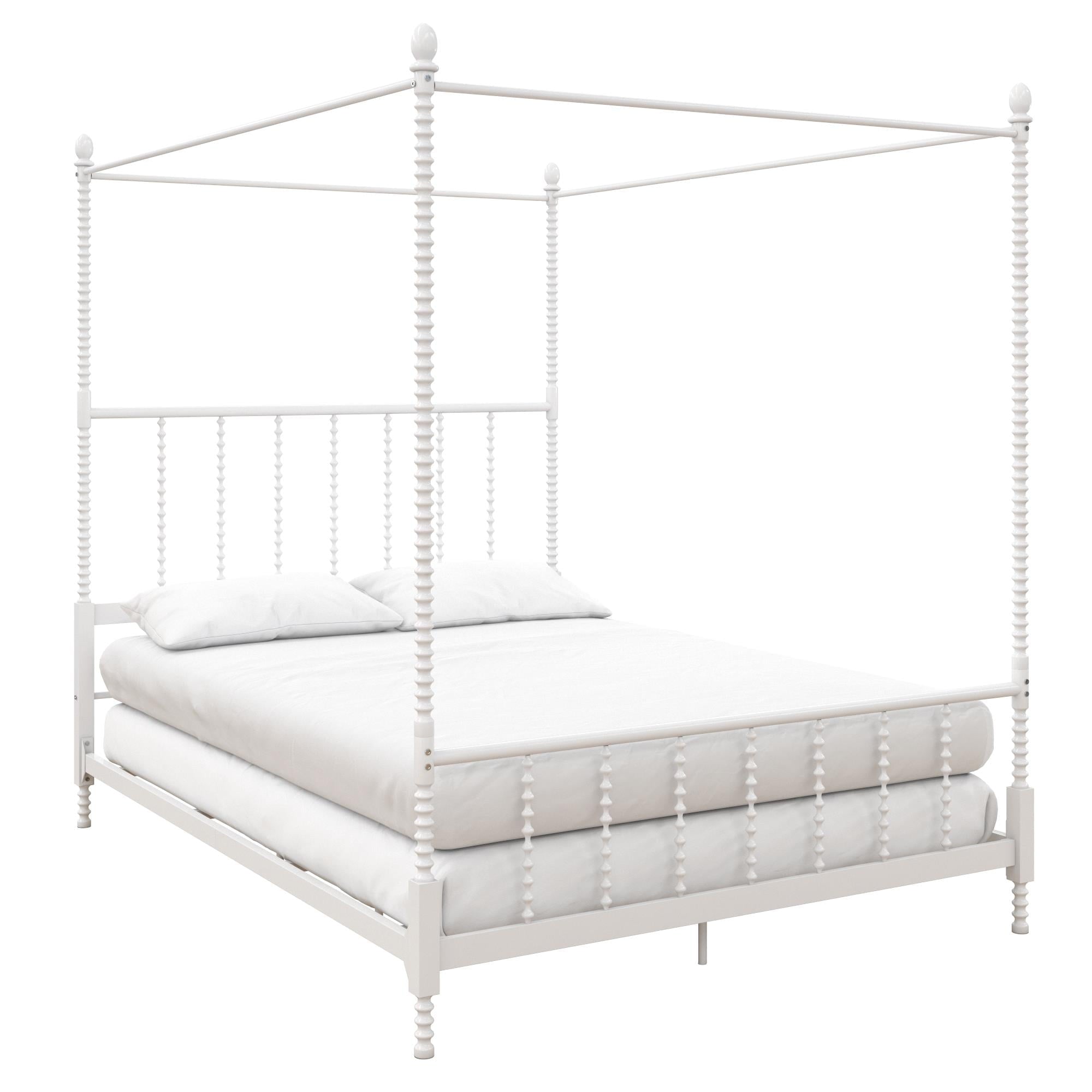 Teen Novogratz Hayden Metal Canopy Bed, Full, White