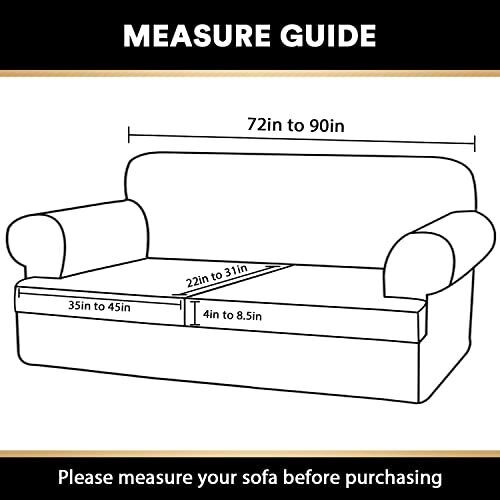 T Cushion Sofa Slipcover 3 Pieces Sofa Covers for T Cushion Sofa Soft Couch C...
