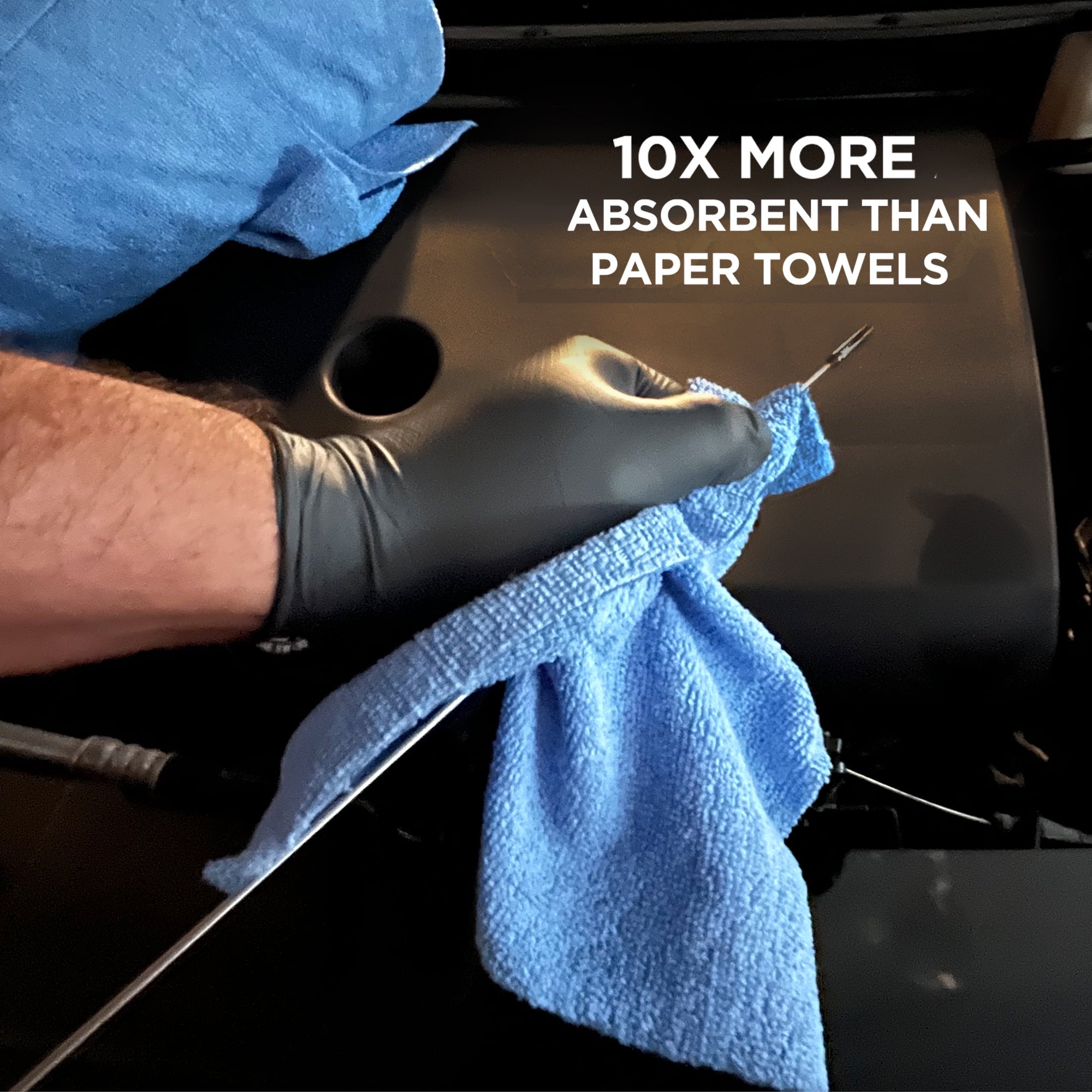 Auto Drive Tear Away Multi-Purpose Microfiber Towels on a Roll, Cleaning 75 Pack