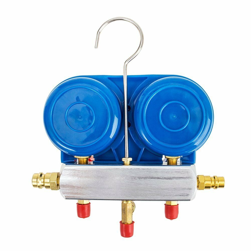 HVAC A/C Manifold Gauges Set Air Refrigeration Kit R134A R410A R22