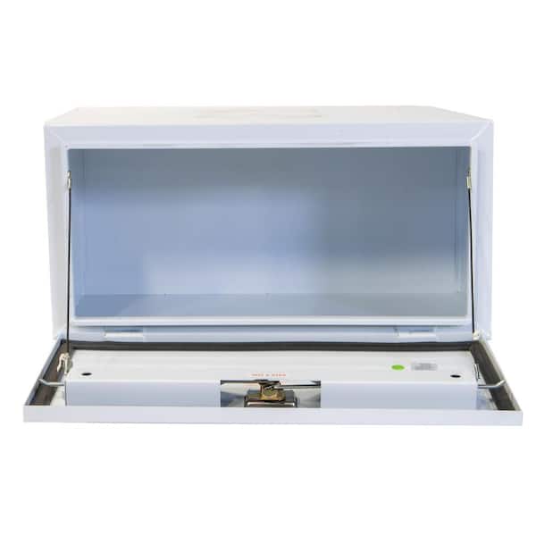 60 in. x 18 in. x 18 in. White Steel Underbody Tool Box