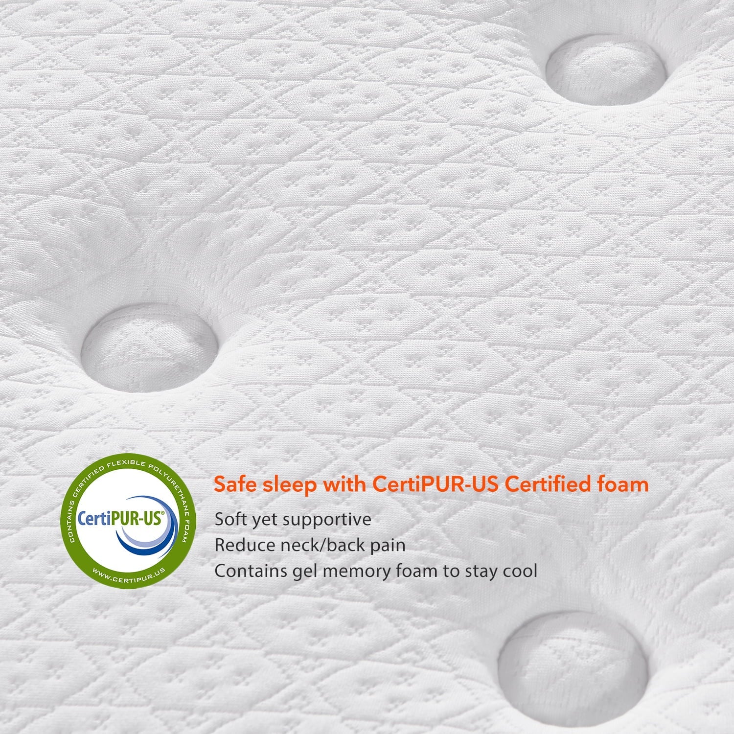 Island 10-Inch Pocket Spring Hybrid Mattress in a Box, Queen Mattress