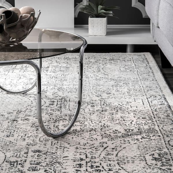 Minta Modern Persian Gray 10 ft. x 13 ft. Area Rug