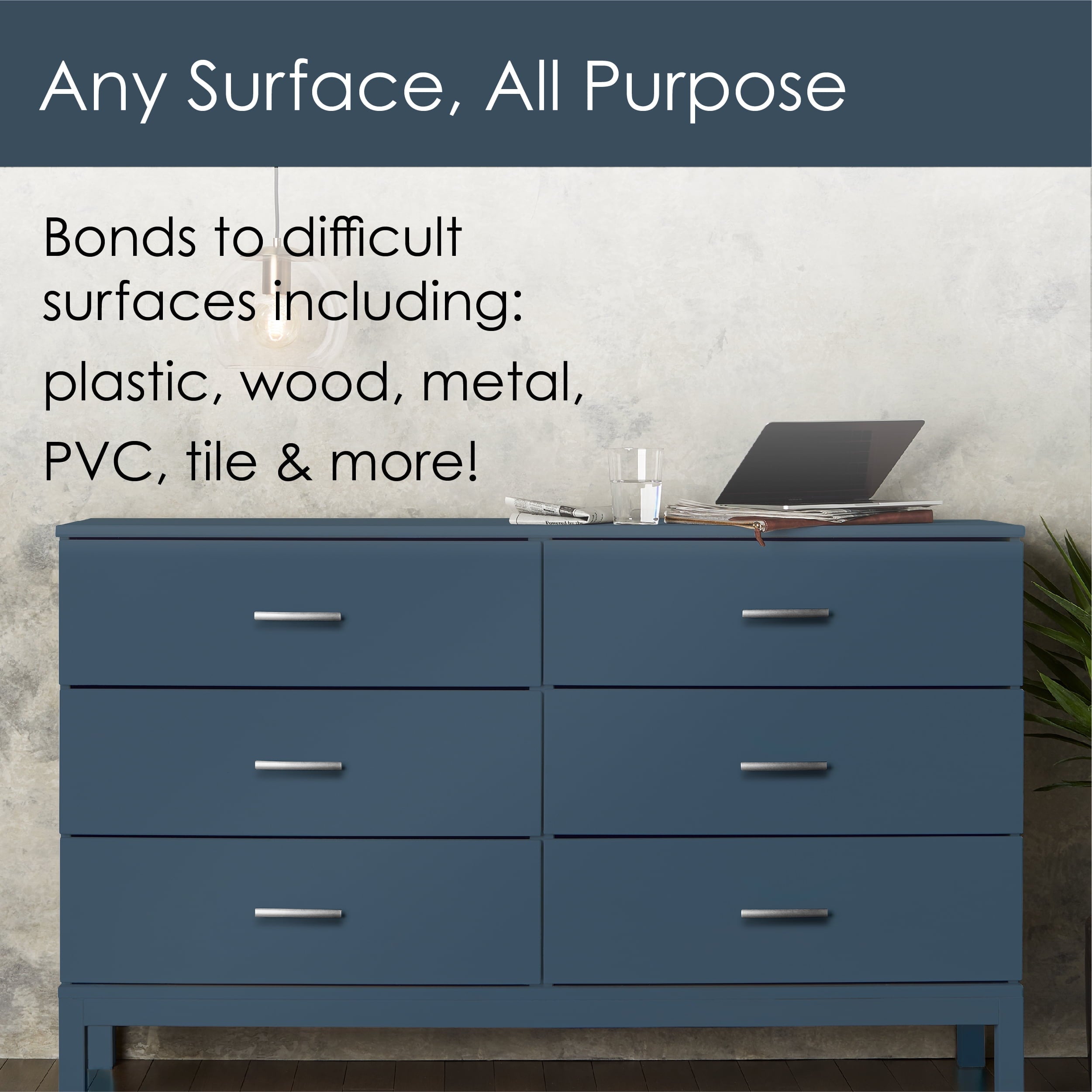 Krylon K02758007 Krylon Fusion All-In-One Ink Blue Matte 12 oz Spray Paint, Multi-Surface, (1 Piece, 1 Pack)