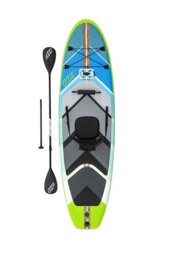 Oceana Inflatable Convertible Stand-Up Paddleboard & Kayak Set Lake Family Fun