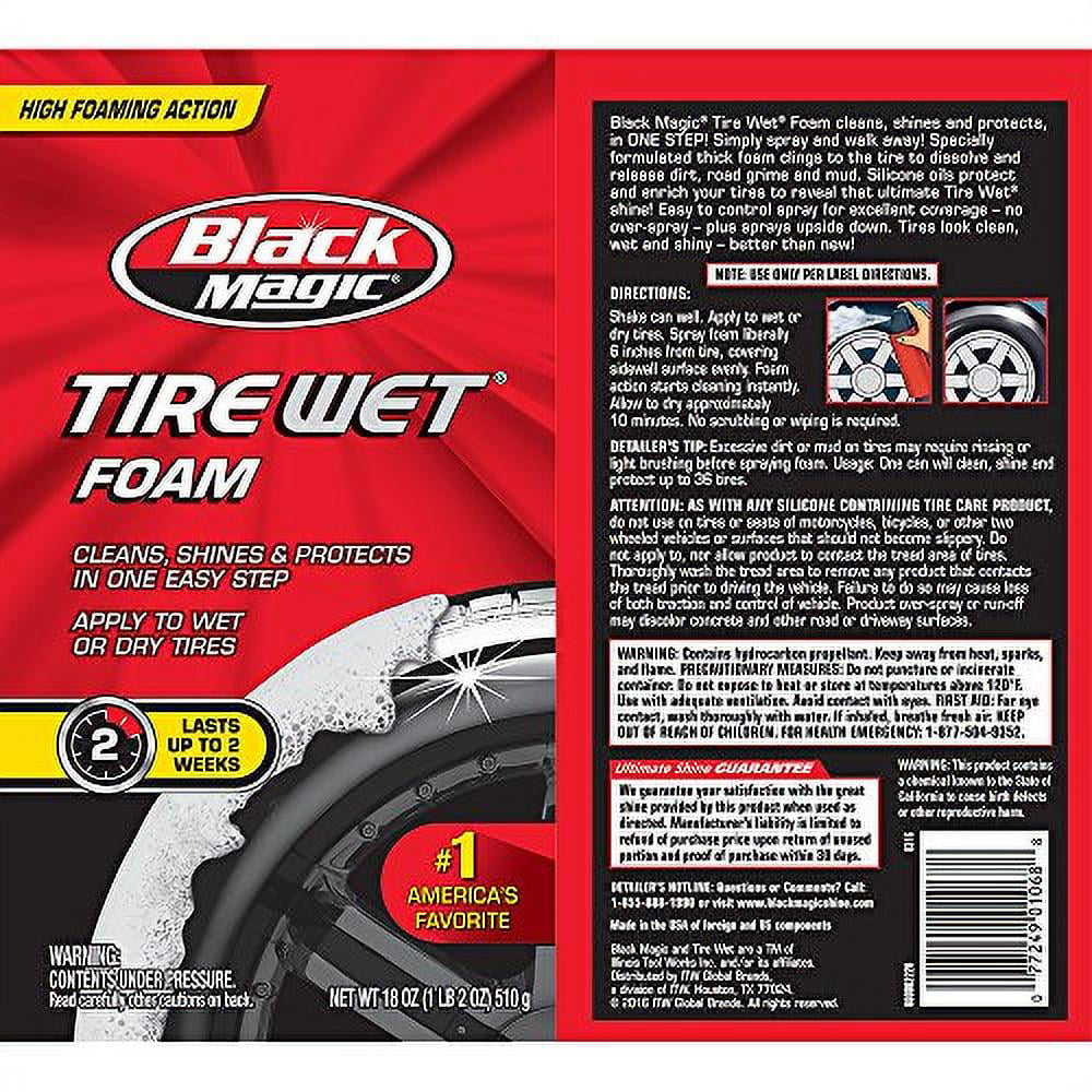 Black Magic 800002220 Tire Wet Foam 18 oz