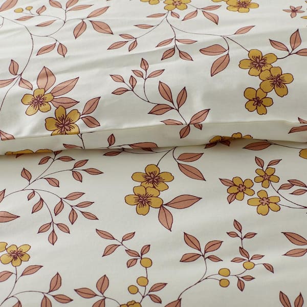 Company Cotton Remi Ditsy Floral Rust Full Cotton Percale Comforter
