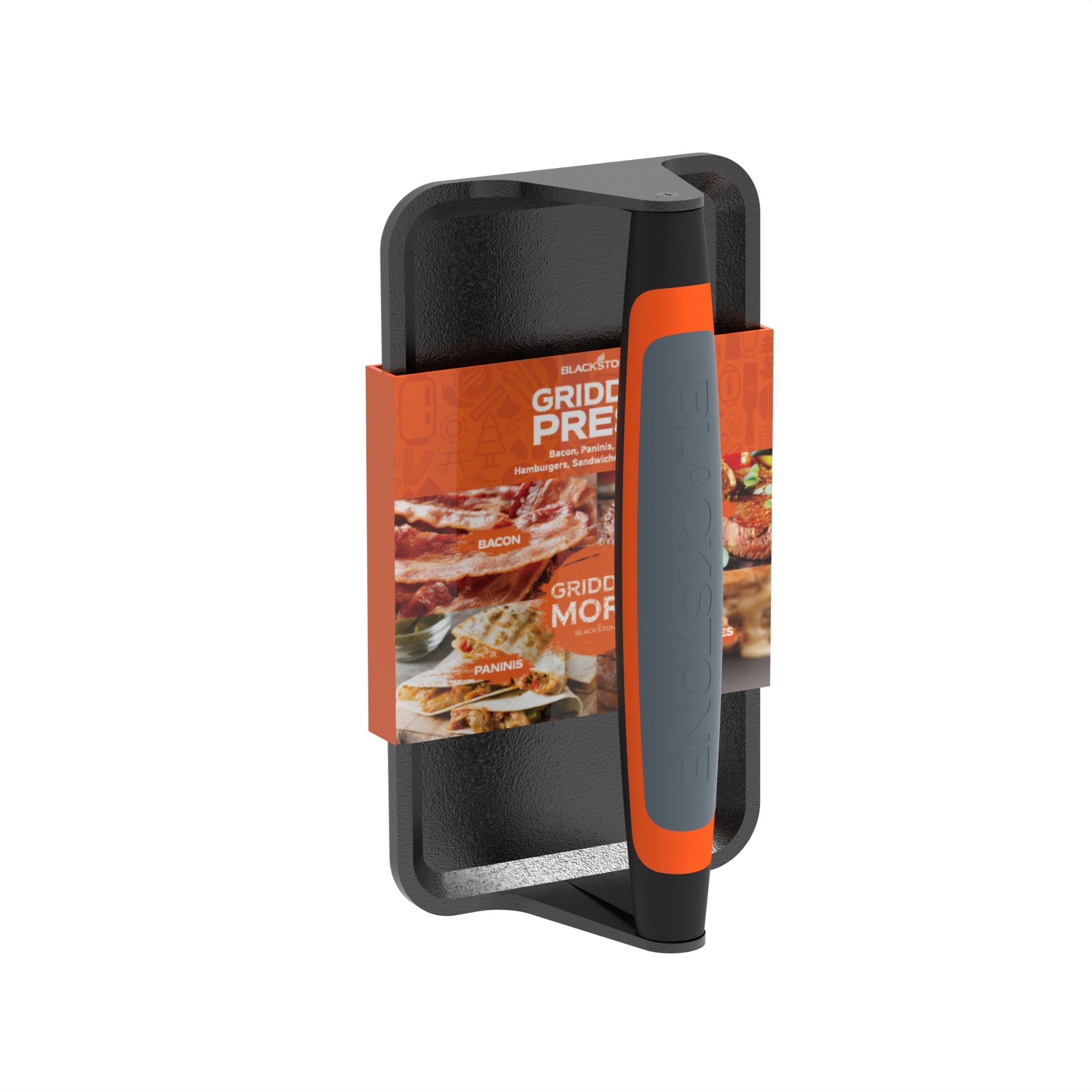 Blackstone Cast Iron Griddle Grill Press with Non-Slip Handle, Medium