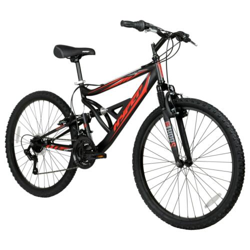 26" Shocker Mountain Bike Black/Red 18-Speed Full Suspension Hyper Trail Hike