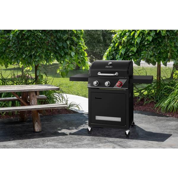 3-Burner Propane Gas Grill in Matte Black with TriVantage Multifunctional Cooking System