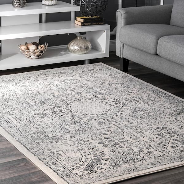 Minta Modern Persian Gray 10 ft. x 13 ft. Area Rug