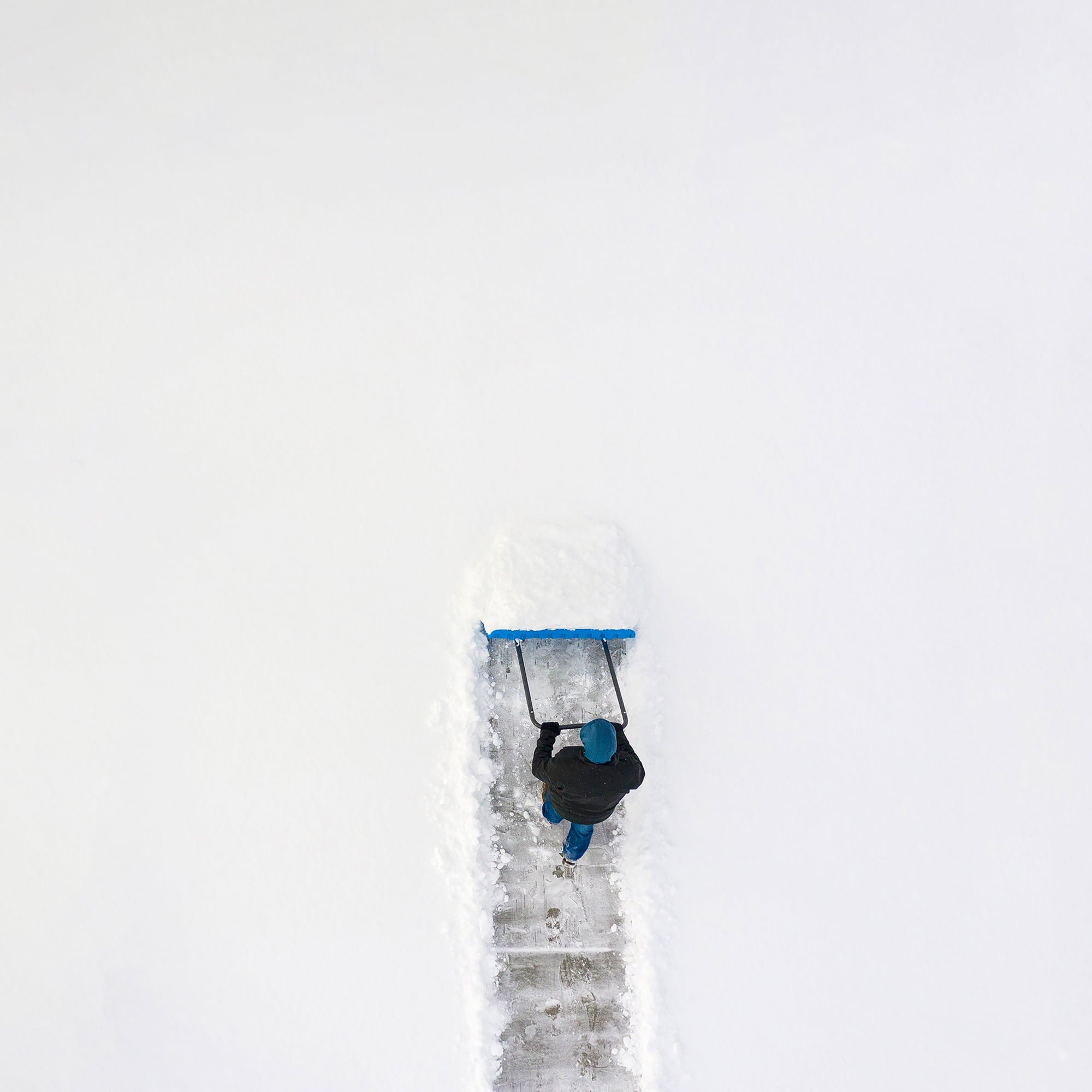 Lifetime 42 IN Wide Snow Pusher Blue (60388)