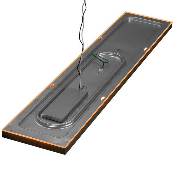 48 in. x 10 in. Oil Rubbed Bronze LED Flush Mount Light (4-Pack)