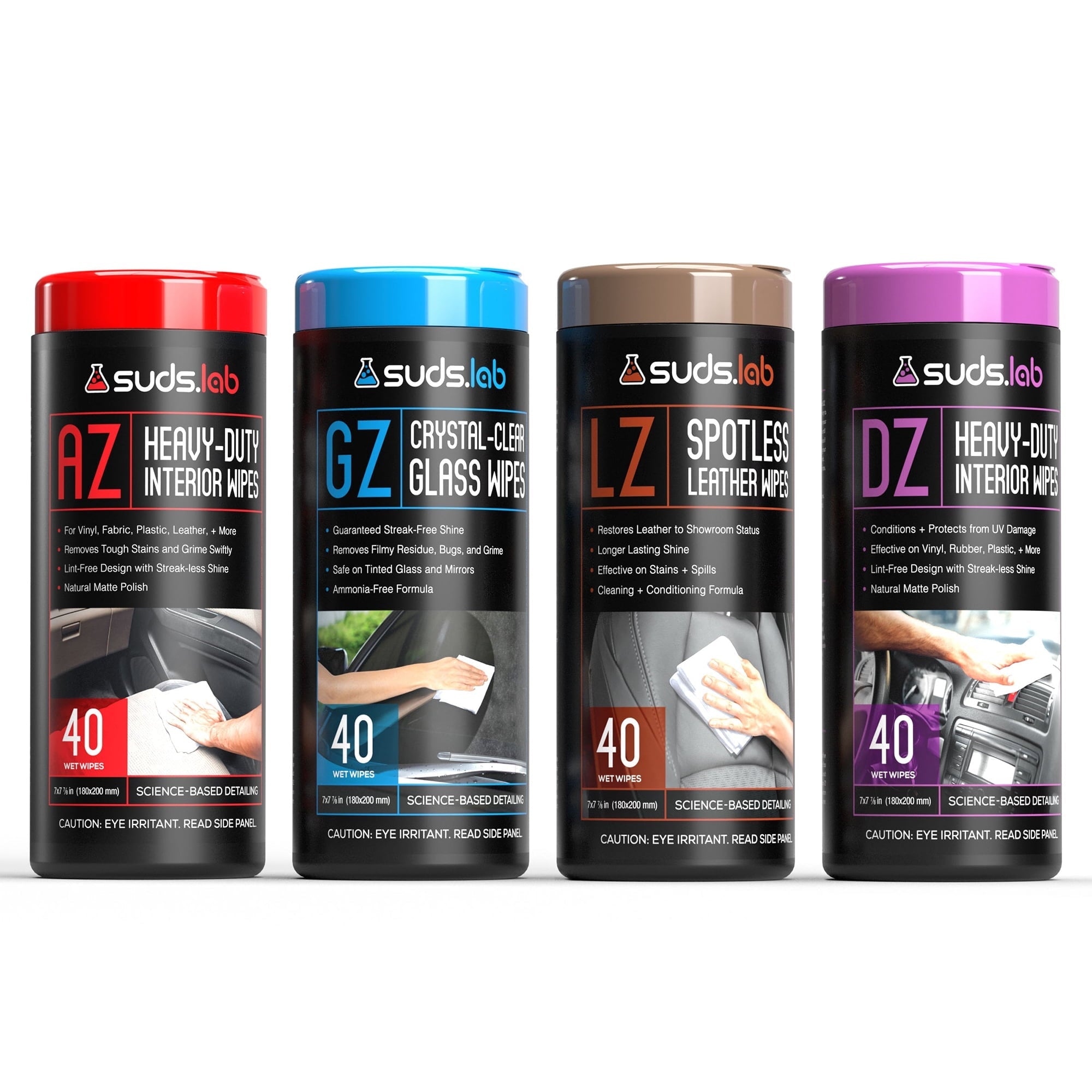 Suds Lab CW Complete Vehicle Wipe Combo Kit - 160 Wipes In the Kit