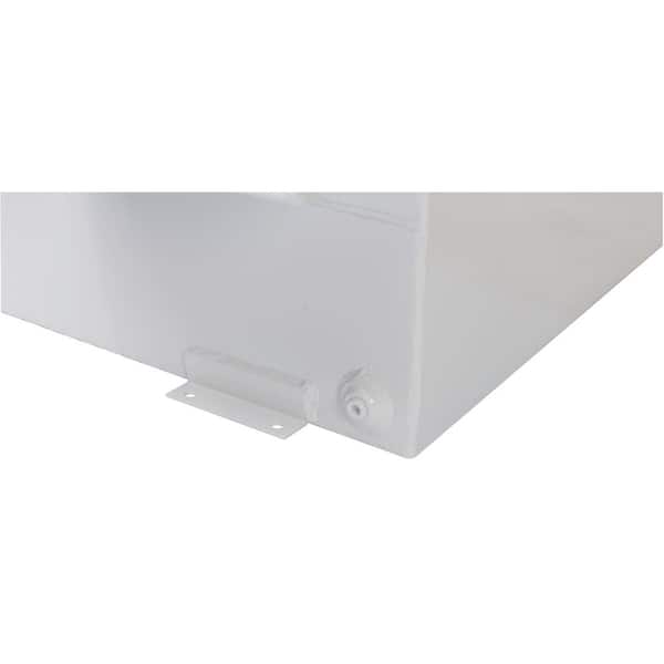Square Steel Liquid Transfer Tank in White