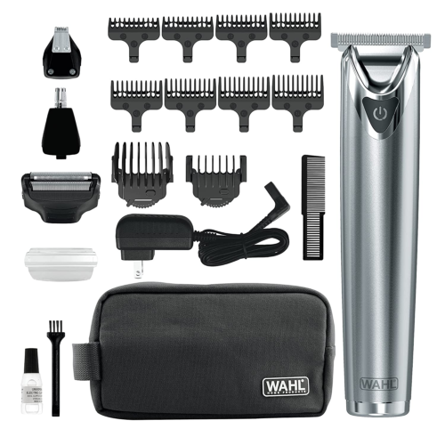 Wahl USA Stainless Steel Lithium Ion 2.0+ Beard Trimmer for Men Electric Shaver