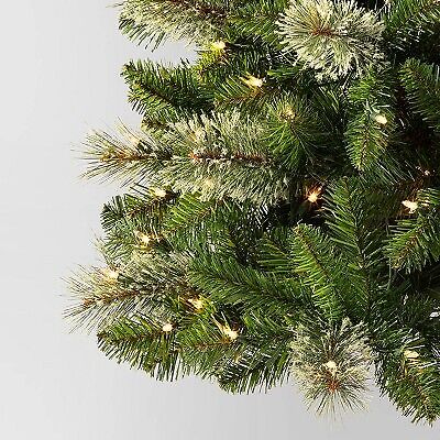 6' Pre-lit Slim Virginia Pine Artificial Christmas Tree Clear Lights -