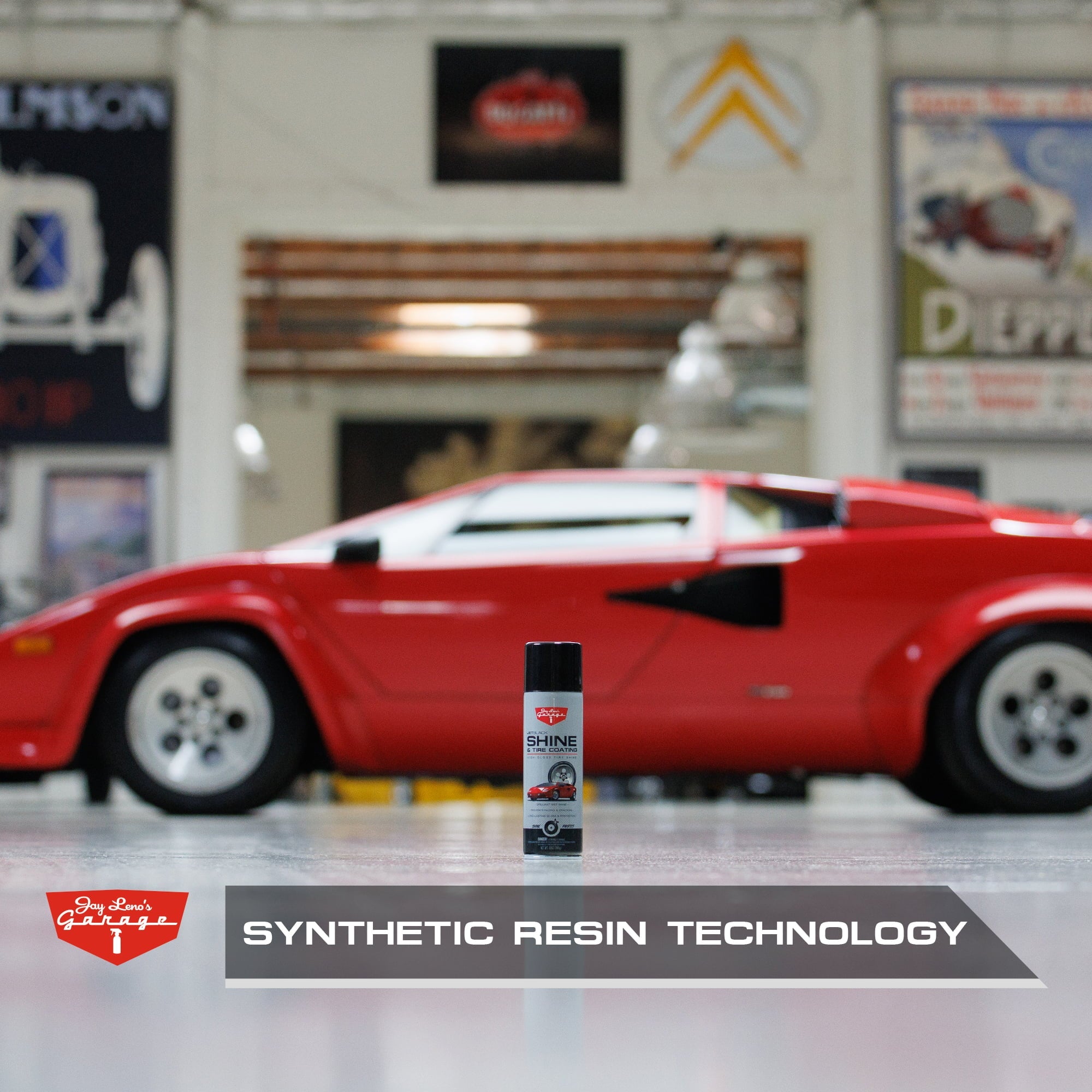 Jay Leno's Garage JetBlack Shine & Tire Coating (13 oz) - Protect & Shine Car Tires
