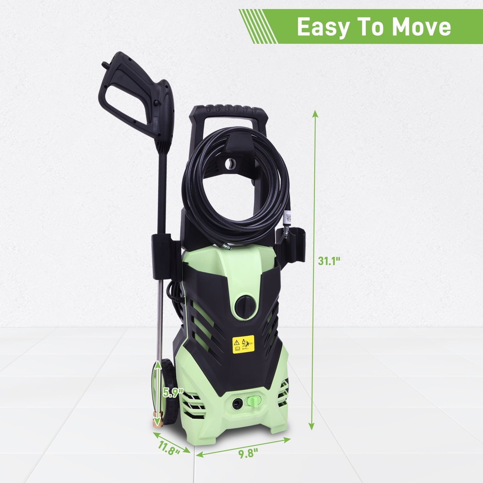 Zimtown 2200PSI (Max 3000PSI) Electric High Pressure Washer Jet Sprayer Cleaner Machine