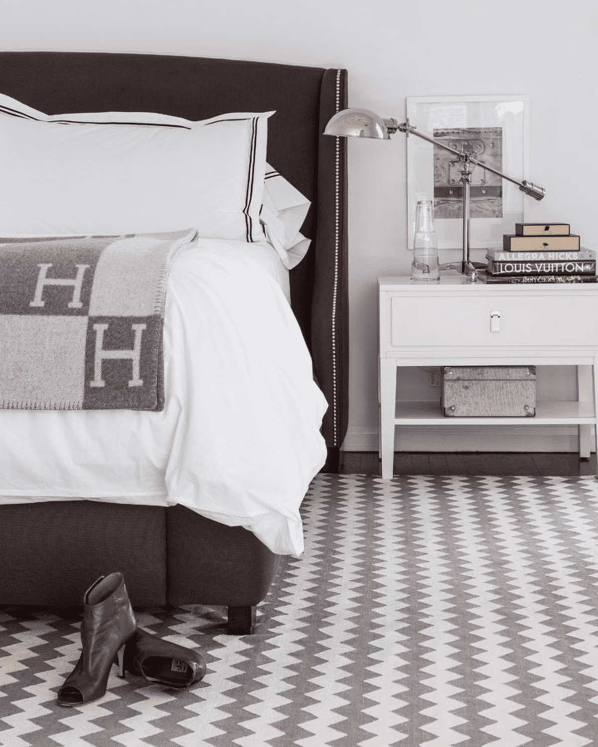 Gray Merino Wool Blanket, Cashmere Plaid Throws 67