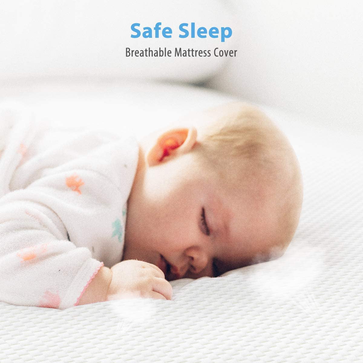 Dual Sided Crib and Toddler Mattress, 6 inch 2-in-1 Foam Baby Mattress for Standard Full Size Crib, with Removable Washable Cover