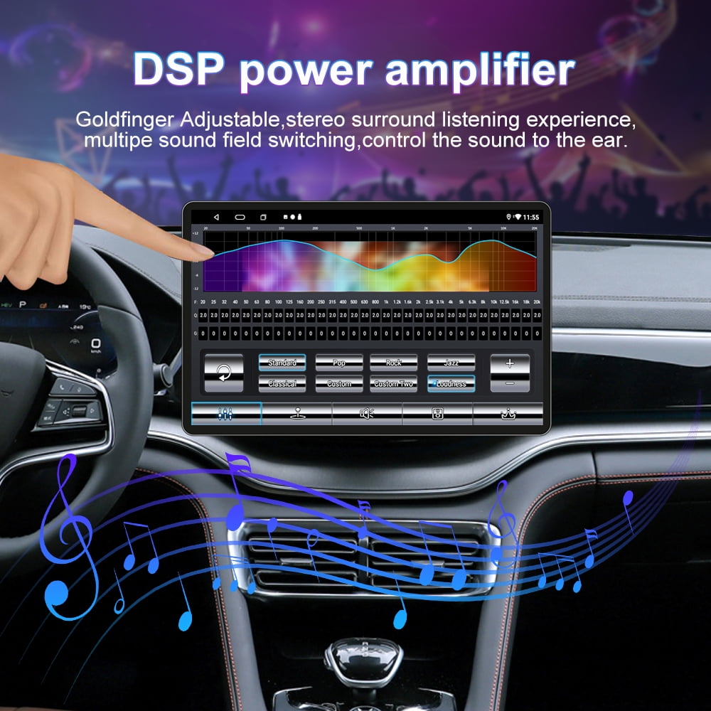 13.3 Inch Car Stereo Radio Android 12 Touch Screen 1DIN Carplay GPS Wifi 2+32G+AHDCAM