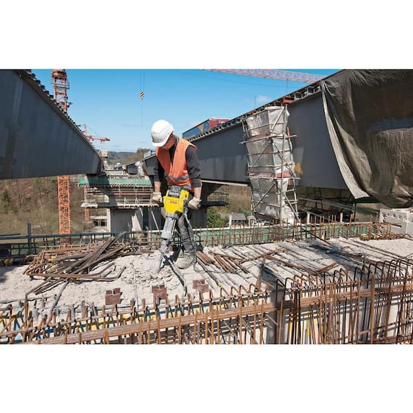 Brute 15 Amp 1-1/8 in. Corded Concrete Portable Electric Hex Breaker Hammer Kit with Cart and 2 Chisels